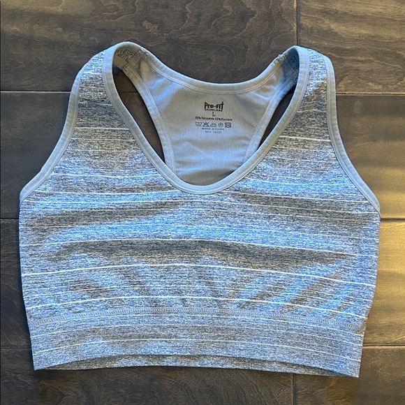 Pro-Fit Gear Other - ProFit (L) Seamless Gray Sports Bra